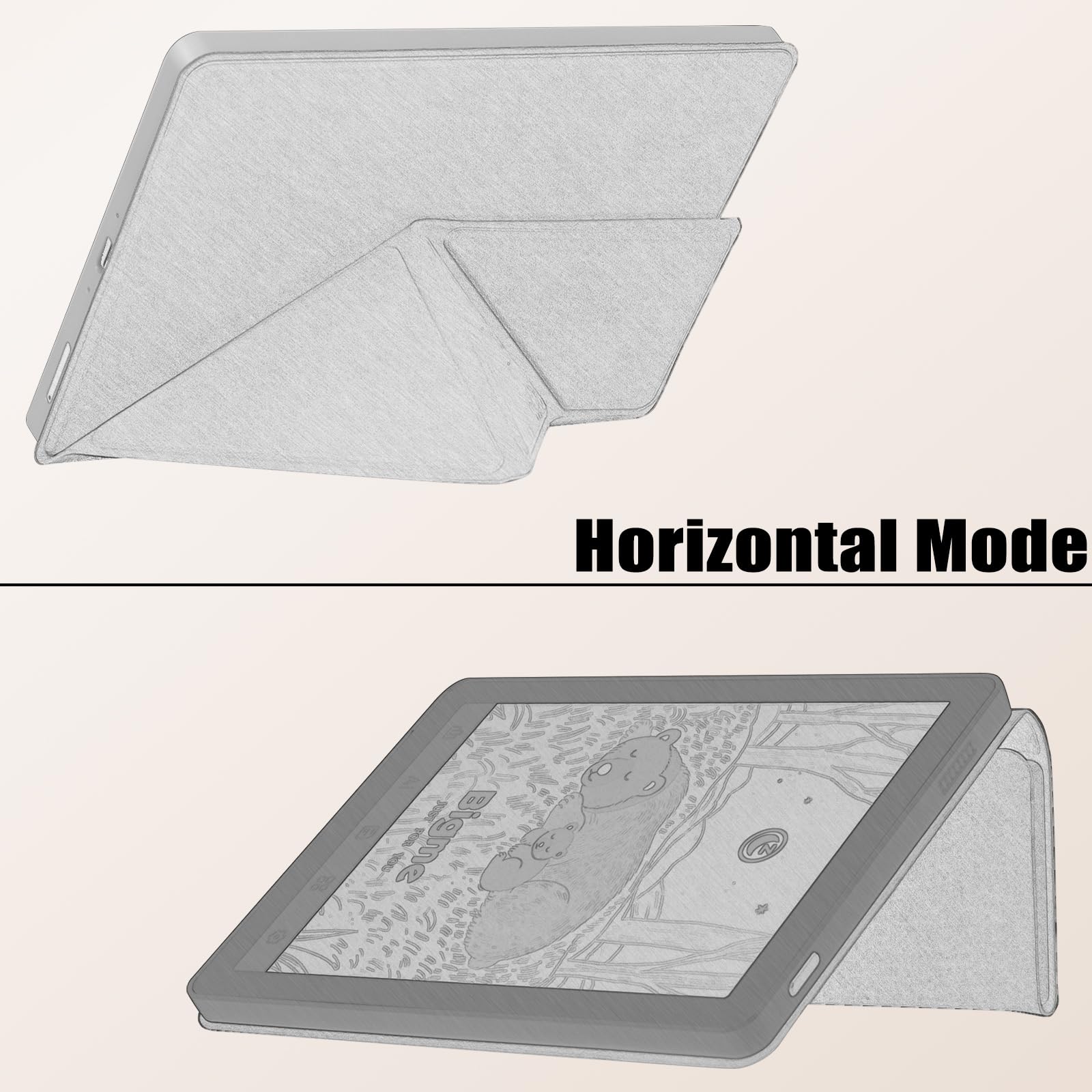 Amazon.co.jp: BOZHUORUI Bigme B6 電子書籍リーダー用ケース | 磁気